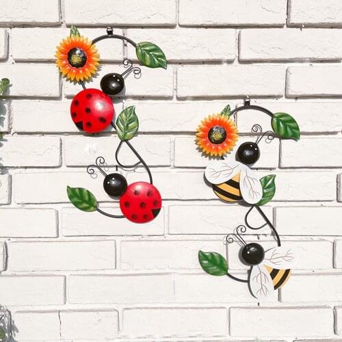 Wall Hanging Ornament Sunflower Welcome Sign Decorative Vintage Iron Home Wall Hanging Ornament Door Decorarions