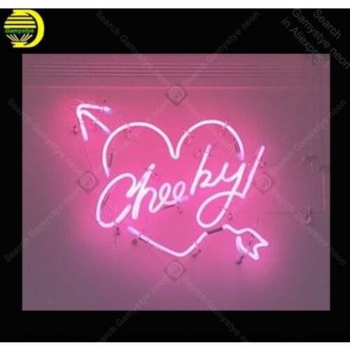 NEON SIGN For Cheeky Love Heart with Arrow Home display neon signs sale vintage neon light for Windower wall custom made