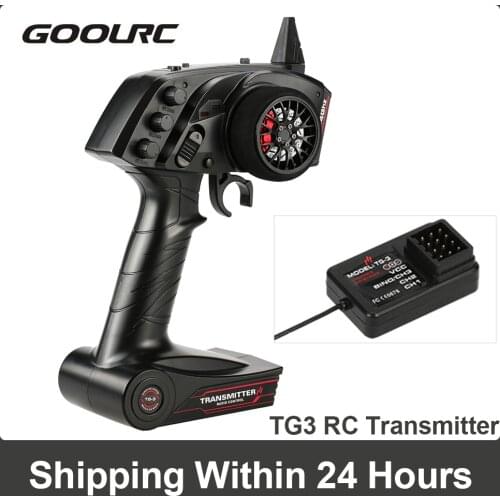 Original GoolRC TG3 2.4GHz 3CH Digital Radio Remote Control Transmitter with Receiver High receiving sensitivity for RC Car Boat
