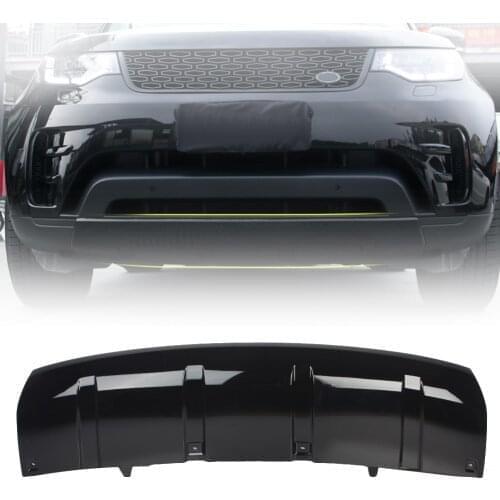 Car Front Bumper Lower Skid Plate Guard Protector Cover Trim Gloss Black ABS For Land Rover Discovery 5 L462 2017 2018 2019