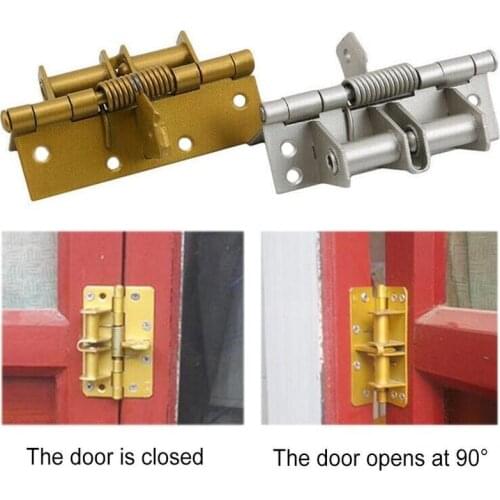 2pcs Positioning hinge Spring self closing hidden door hinge bisagras for window closet cupboard Furniture Connection hardware