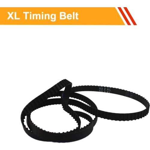 XL Type Closed loop Transmission Belt Length 514/522/530/532/592/600/612XL Rubber Belts Round 10/15mm Belt Width Toothed Belt