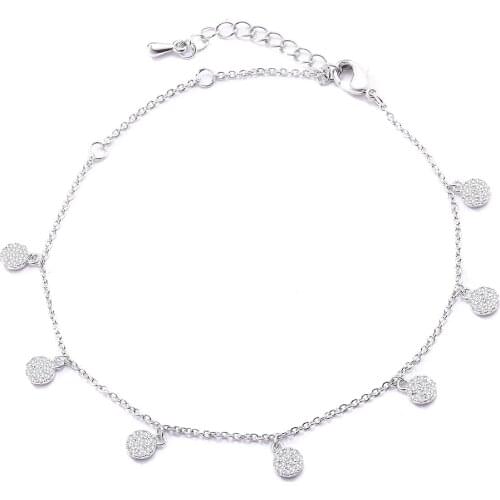 Luxury CZ Charm Bracelet For Women Gold Silvery Link Chain Bracelet Fashion Jewelry Gift Pulseras Mujer 2021