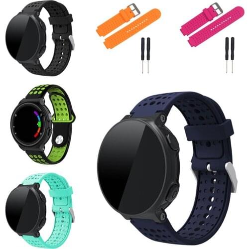 Silicone Wristband Bracelet Replaceable Strap for Garmin Forerunner 220 230 235 620 630 735XT Smart Accessories