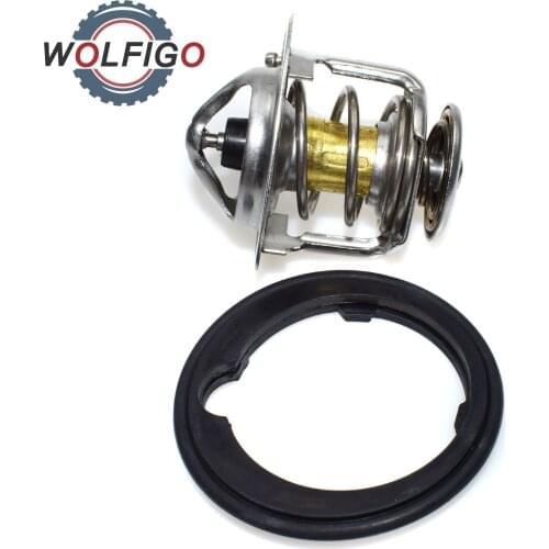WOLFIGO Engine Coolant Thermostat For Honda Accord Civic CR-V Prelude ROVER 200 400 600 800 19301-P08-305 19301-PAA-306