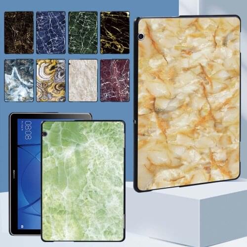 Marble Series Pattern Tablet Hard Shell Cover Case for Huawei MediaPad T3 10 9.6 Inch Durable Plastic Protective Case