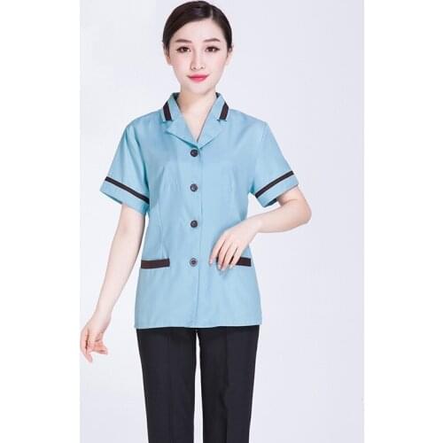 Housekeeping Uniforms Hotel Supplies Maid Workwear Cleaning Service Uniform Waitress Clothing Hotel Cleaner Uniform DD1074A