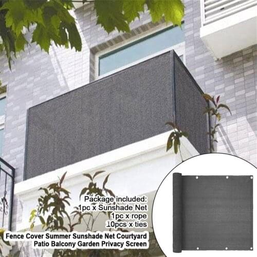 Balcony Shading Net Garden Courtyard Shade Cloth Privacy Cover Durable UV Protection Sunscreen Sail Patio Cover Anti-UV Sunshade