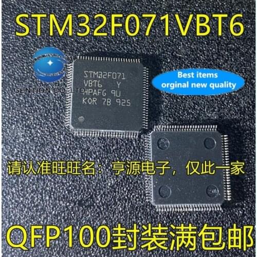 2PCS STM32F071VBT6 LQFP100 STM32F071 32 f071vbt6 micro control microcontroller IC in stock 100% new and original