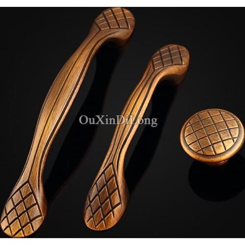 Top Designed 20PCS Furniture Handles European Antique Drawer Dresser Wardrobe Cupboard Wine Cabinet Kitchen Pull Handles & Knobs
