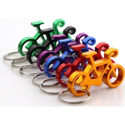 200pcs Bike Shaped Wine Openers Keychain Bicycle Keyring Bottle Wine Beer Opener Tool Muilti Colors