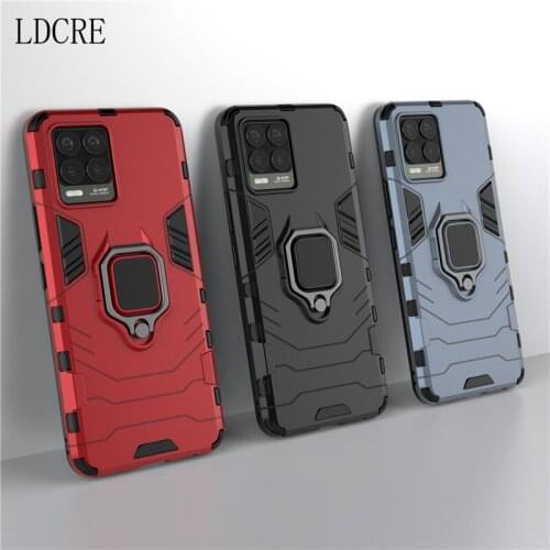 Holder Case For OPPO Realme 8 Pro Cover For Realme 8 Pro Capas Phone Bumper Stander Magnetic Armor Case For Realme 8 Pro Fundas