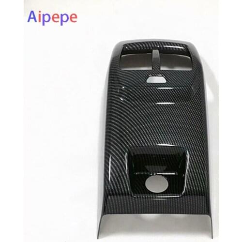 For Ford Focus 2018 2019 2020 ABS Matte Armrest Box Rear Air Condition Vent Cover Trim Air Outlet Decorative
