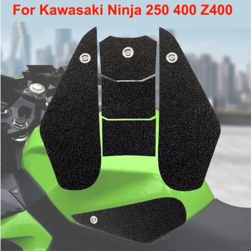 For Kawasaki Ninja 400 Z400 Ninja 250 2018-2022 Motorcycle PVC Anti-slip Side Tank Pads Knee Grip Protective Stickers Full Set