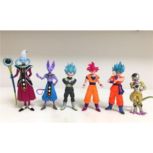 BANDAI Dragon Ball Z Action Figure HG Limited GOD EDITION Son Goku Beerus Whis All Six MODEL
