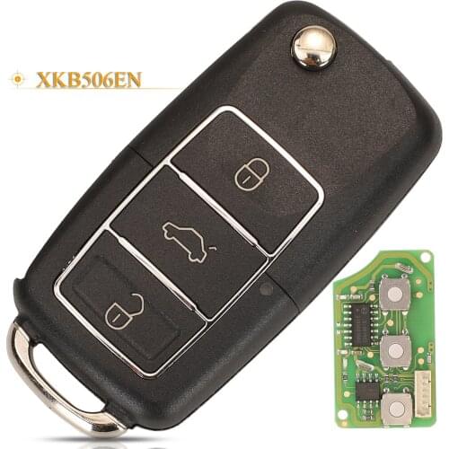 Kutery 3 Buttons Xhorse XKB506EN Wired Universal Car Key Remote For Xhorse VVDI Tool For VW B5 Style