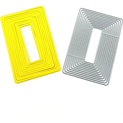 Julyarts Rectangular Border New Cut Die For 2021 Scrapbooking Material Craft Embossing Stencil Paper Card Making Template DIY