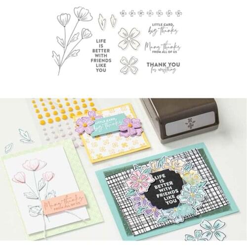 Plants Metal Cutting Dies and Stamps Stencils for DIY Scrapbooking Stamp/photo album Decorative Embossing DIY Paper Cards