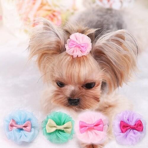 Fashion Small Dogs Cat Bows Hair Grooming Puppy Accessories Supplies For Pets Hair Clips Hairpin