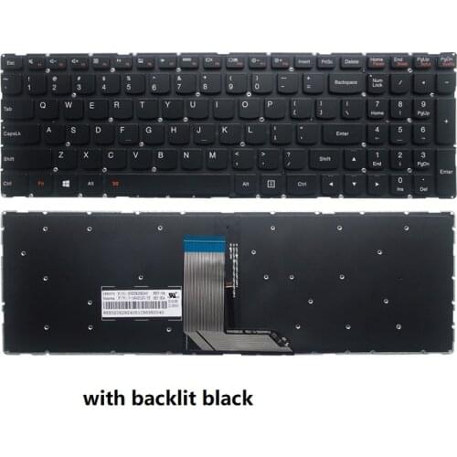 New US Keyboard with backlit for Lenovo IdeaPad 700-17ISK 700-17 700-15 700-15ISK 700S-15 700S-15IKB flex3 1570 Keyboard Black