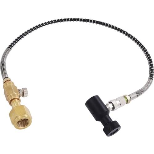 New Soda Water Soda Club Cylinder Stream Refill Adaptor with High Pressure Hose On/Off adapter and W21.8-14 or CGA320 Connector