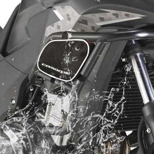 Motorcycle frame anti-collision strip waterproof bag bumper repair tool bag For HONDA CB500X CB 500 X 2013-2018