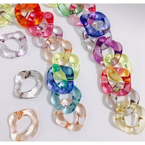 DIY Japanese soft girl dream color irregular acrylic square pendant material earrings earrings accessories material