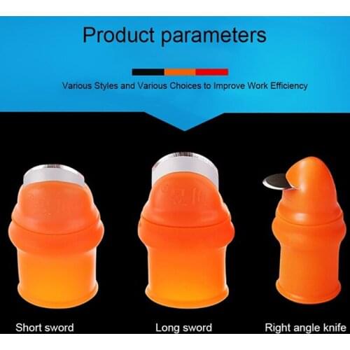 Silicone Thumb Knife Finger Protector Vegetable Harvesting Knife Plant Blade Scissors Separator Cutting Rings Garden Gloves