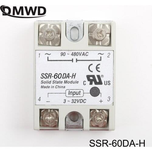 Solid state relay SSR-60DA-H DC AC SSR 60DA H relay solid state Resistance Regulator