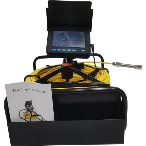 DVR Video Recording Pipe Inspection CCTV Camera 17mm Lens HD Sewer Pipeline Endoscope Detection Kit with 6pcs LEDs Light