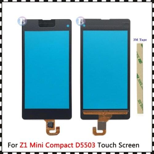 High Quality 4.5" For Sony Xperia Z1 Mini Compact D5503 Touch Screen Digitizer Front Glass Lens Sensor Panel