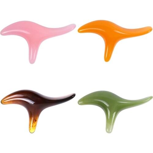 Amber Resin Wax Triangle Foot Feet Massager Gua Sha Acupuncture Shiatsu Tool Gua Sha Scraping Massage Instrument Therapy Massage