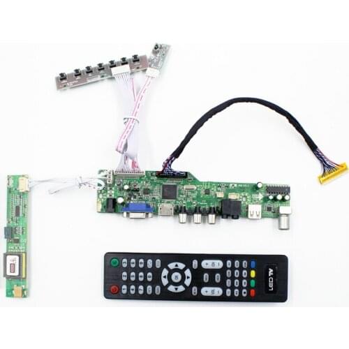 LCD TV controller board with TV AV VGA Audio USB HDMI-compatible for 15.4 inch lcd panel 1920x1080 LP154WU1-A1K1 LP154WU1-TLA2
