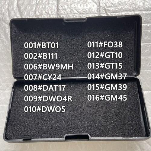 1-16 LiShi 2 in 1 BT01 B111 BW9MH CY24 DAT17 DWO4R DWO5 FO38 GT10 GT15 GM37 GM39 GM45 Locksmith Tools For All Types