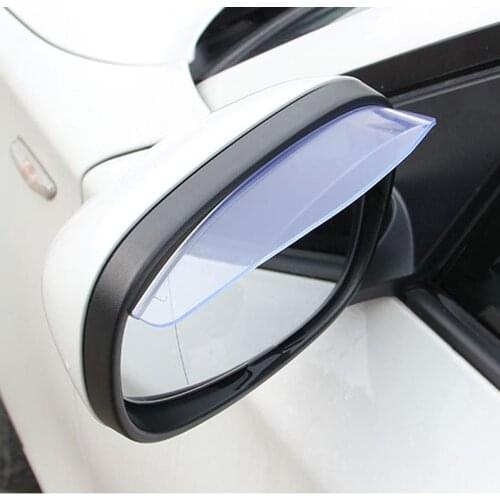 1 Pair Of Car Rearview Mirror Shelters Rainproof Mirrors Rain And Rain Eyebrows Three-dimensional Convex Design