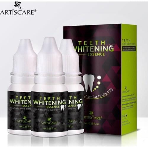 ARTISCARE Teeth Whitening Essence 3PCS Teeth Dental Care Oral Hygiene Cleaning Stain Remover Oral Fresh Breath Tooth Liquid