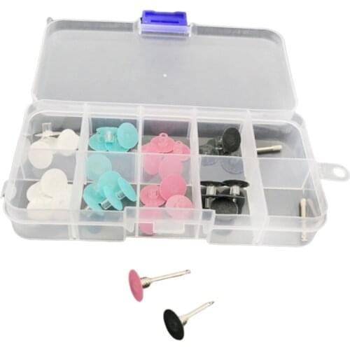 40x Composite Finishing Polishing Stem Discs 4 Colors with Mandrel