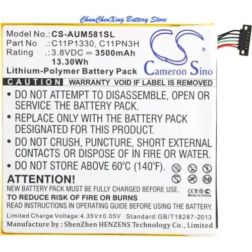Cameron Sino 3500mAh Battery C11P1330, C11PN3H for Asus AST21, ME181C, ME581CL, Memo Pad 8, MeMO Pad 8 ME181A, ME181CX