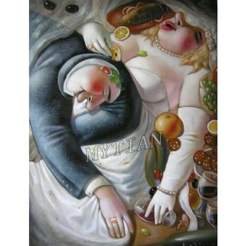 Full square/round 5D DIY diamond painting cartoon Drunk Bride And Groom Embroidery pattern cross stitch kit mosaic room decor