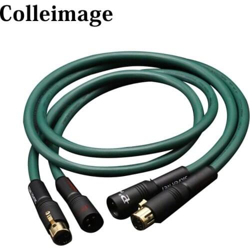 Colleimage Hifi audio Ortofon 8NX OFC Pure Copper audio interconnect Cable with Carbon fiber XLR Plug