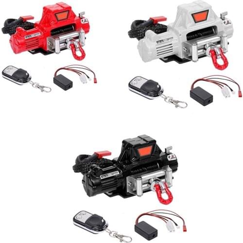 Automatic Winch and Wireless Remote Controller Receiver for 1/10 RC Crawler Car Axial SCX10 TRAXXAS TRX4 D90 TF2 Tamiya CC01