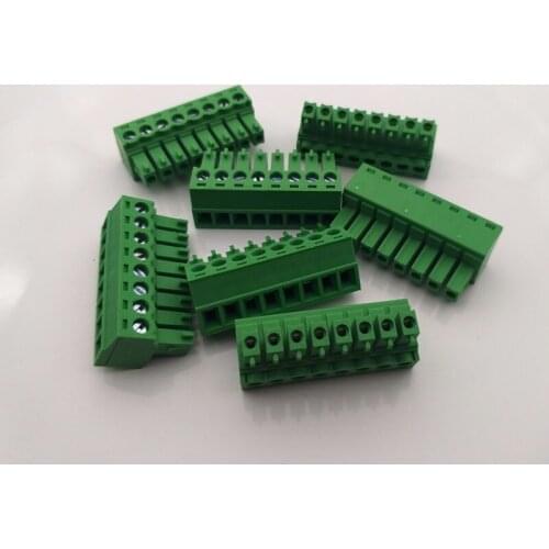 Free shipping 10PCS/LOT 15EDGK 3.81mmPitch plug in terminals TJ3.81 MC1.5 EC381V green connector 12 13 14 15 16 18 20 22 24