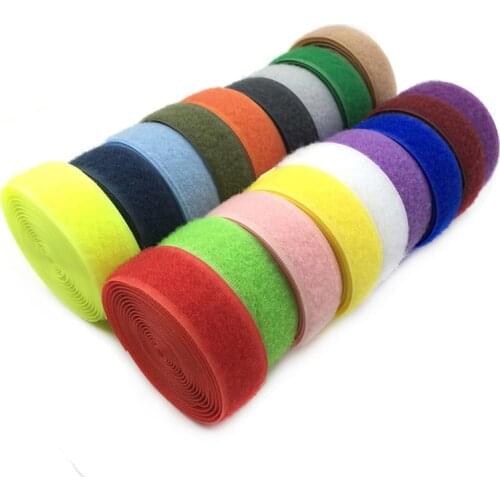 1meter 2cm width colored adhesive tape nylon hook and loop adhesive fastener tape for shoe repair