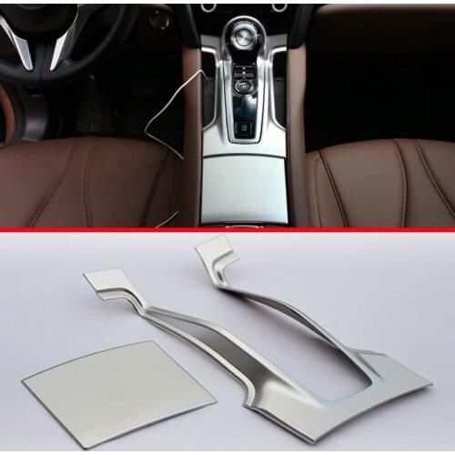 For Acura CDX 2017 2018 ABS Pearl Chrome Interior Gearshift Shift Gear Panel Frame Cover Trim Bezel Car-Styling Molding