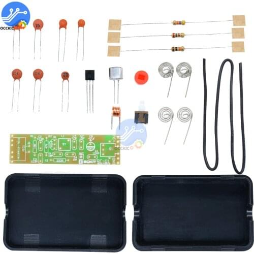 FM Frequency Module 70-110MHz 1.5V Wireless Microphone Transmitter Board Parts Kits with Shell Case