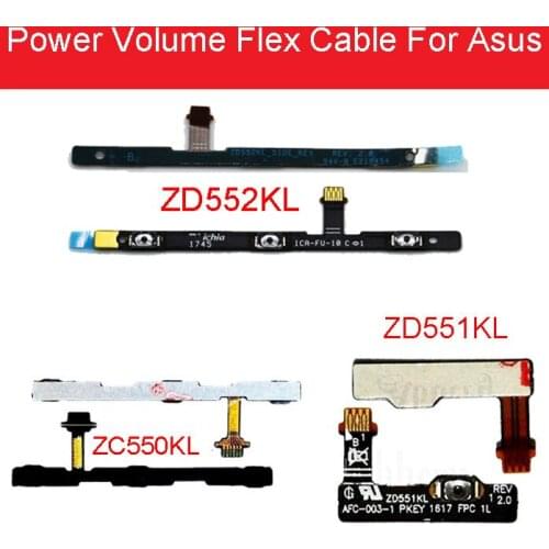 Power Volume Flex Cable For Asus Zenfone 4 Selfie pro ZD552KL/Zenfone Selfie ZD551KL Volume Side Key For Asus Max Z010DA ZC550KL