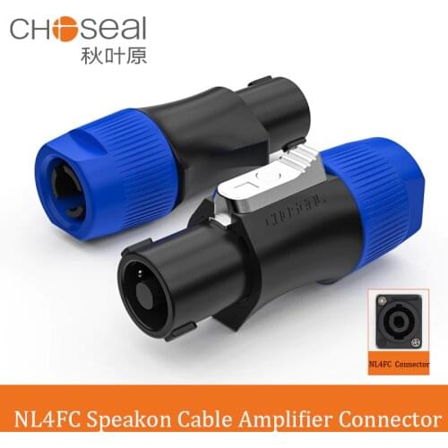 CHOSEAL NL4FC Speakon Cable Amplifier Connector Audio Speaker Plug 4 Pole Speaker Plug Speakon NL4FC NL4FX NLT4X NL2FC