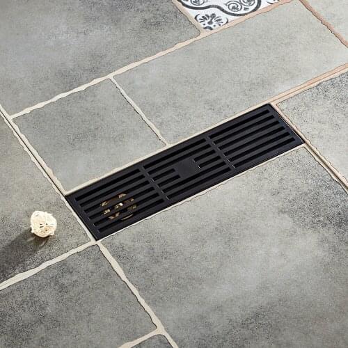 Sewer 304 stainless steel plus long drainage square floor drain cover shower drain bathroom bathtub accessories filter