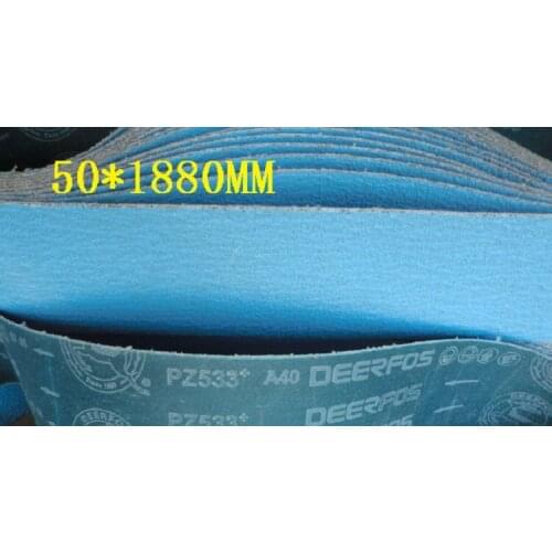 New 4pcs 1880*50MM Zirconium corundum Sanding Bands Belt Grinder Accessories for Stainless steel, welded seams PZ533 P40-120