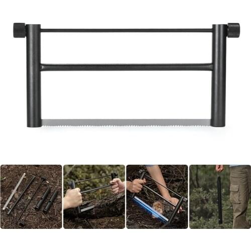 Multiductional Folding Wood Saw Aluminium Alloy Hand Saw SUS 304 Blade Mini Garden Bucksaw for Survival Hand Tools